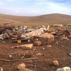 في موقع الحديدية في الاغوار الشمالية قوات الاحتلال  تستهدف مضارب ابو صقر واولاده