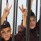 اطفال بغزة يتضامنون مع الأسرى الأطفال بسجون الاحتلال