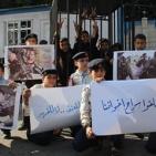 اطفال بغزة يتضامنون مع الأسرى الأطفال بسجون الاحتلال