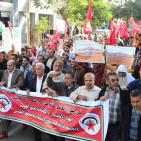 مسيرة للفصائل في يوم التضامن العالمي مع الشعب الفلسطيني