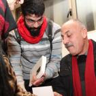 الشاعر ماجد ابو غوش  يطلق روايته عسل الملكات في متحف درويش - رام الله