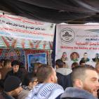 الخليل: خيمة اعتصام مع أهالي الشهداء المحتجزة جثامينهم