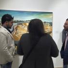 الفنان تقي سباتين ينظم معرض الارض المقدسة في البيرة