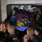 تشييع جثمان الشهيد عبد الله نصاصرة في قرية بيت فوريك شرق نابلس