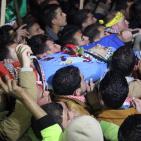 تشييع جثمان الشهيد عبد الله نصاصرة في قرية بيت فوريك شرق نابلس