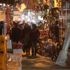 من أجواء مدينة نابلس مساء اليوم السبت