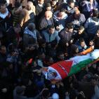 تشييع جثمان الشهيد ماهر الجابي في مدينة نابلس