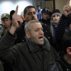 لحظة وصول جثمان الشهيدة أشرقت قطناني إلى مستشفى رفيديا الحكومي بنابلس