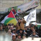 تشييع جثماني الشهيدين اسحاق بدران وأحمد القنيبي في كفر عقب شمال القدس المحتلة