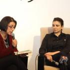 الكاتبة الروائية ابتسام عازم، توقع  روايتها 