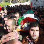 أهالي نابلس يشيعون جثمان الشهيد هيثم ياسين