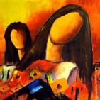 الفنان  محمد الشريف  يجهز لمعرض رسوماته  التشكيليه