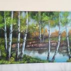 الفنان  محمد الشريف  يجهز لمعرض رسوماته  التشكيليه