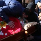 تشييع جثمان الشهيد إبراهيم علان في قرية بيت عور التحتا