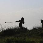 مواجهات قرب سجن عوفر غرب رام الله