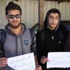 طلبة الثانوية يعتصمون أمام محافظة الخليل لحماية مستقبلهم الدراسي