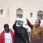 آلاف المعلمين يتعصمون أمام مقر مجلس الوزراء برام الله