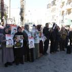 وقفة تضامنية مع الاسير القيق وسط رام الله