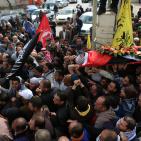 تشييع جثمان الشهيد عابد حماد في بلدة سلواد قرب رام الله