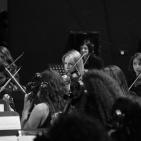 عرض الأوركسترا الوطنية الفلسطينية وأوركسترا المعهد الوطني للموسيقى في جامعة النجاح