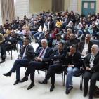 لقاء رجل الأعمال الفلسطيني منيب المصري في جامعة النجاح اليوم