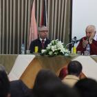 لقاء رجل الأعمال الفلسطيني منيب المصري في جامعة النجاح اليوم