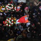 تشييع الشهيدين منصور الشوامرة، وعمر عمرو من بلدة القبيبة شمال غرب القدس