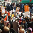 مسيره المقاطعة للبضائع الاسرائيليه في رام الله