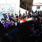 تشييع جثمان الشهيد إياد سجدية في مخيم قلنديا