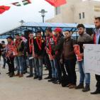 جبهة العمل الطلابي في النجاح تنظم وقفة حداد على روح الشهيد عمر نايف