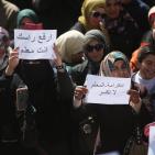 اعتصام المعلمين أمام مجلس الوزراء في رام الله