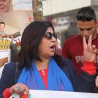 الحملة النسائية لمقاطعة المنتجات الإسرائيلية تُنظم وقفة لها في نابلس