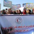 اعتصام نسائي في بيت حانون شمال غزة للمطالبة باعمار المنازل المُدمرة