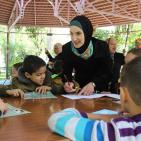 جمعية الزيزفونة ومكتبة بلدية نابلس تعقدان دورة قراءة اللأطفال