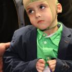 نابلس: حفل وداع الطفل دوابشة قبل مغادرته الوطن لزيارة 