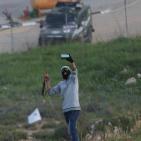 مواجهات قرب سجن عوفر غرب رام الله