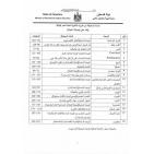 المواد المحذوفة لطلبة الثانوية العامة 