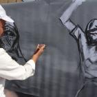 صور .. غزة تستعد لعرض أطول جدارية في العالم 