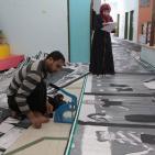 صور .. غزة تستعد لعرض أطول جدارية في العالم 