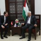 الرئيس محمود عباس يستقبل وزير خارجية النمسا في رام الله