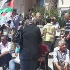 صور: نقابات العمال تحتج امام المحكمة برام الله رفضا لقرار تجميد اموالها