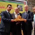 الحمد الله يضع حجر الأساس لمدرسة الشهداء الثانوية للبنات في بيت وزن بنابلس