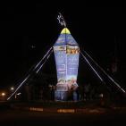 انارة أكبر فانوس في قطاع غزة يُعبر عن حقوق الطفل