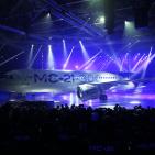 مراسم تقديم طائرة الركاب من طراز MS-21 في مصنع الطائرات التابع لشركة 