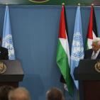 السيد الرئيس يستقبل الأمين العام للأمم المتحدة بان كي مون في رام الله