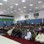 الرئيس يؤدي صلاة العيد في مقر المقاطعة في رام الله