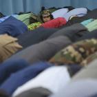 الرئيس يؤدي صلاة العيد في مقر المقاطعة في رام الله