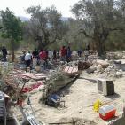 الاحتلال يهدم مطعما سياحيا ومعملا في سبسطية