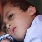 الطفل أحمد دوابشة في أول أيام الدراسة، وهو الناجي الوحيد من المحرقة التي استهدفت عائلته من قبل المستوطنين