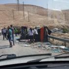 11 اصابة بينها خطيرة بحادث سير على طريق الكسارات